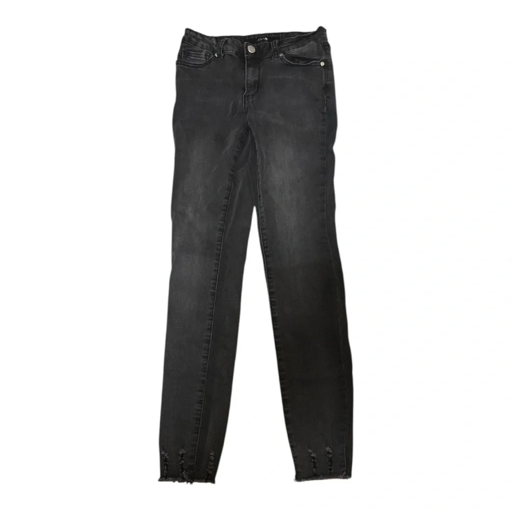 Joe's Jeans Black Distressed Ankle Jeans - Picture 2 of 5